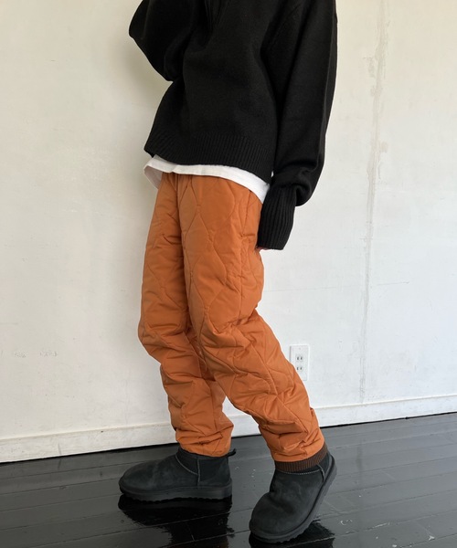 shesame(シーセム)の「キルティングパンツ(その他パンツ・レディース・カーキ/ブラウン・MEDIUM/LARGE)」の7枚目の写真