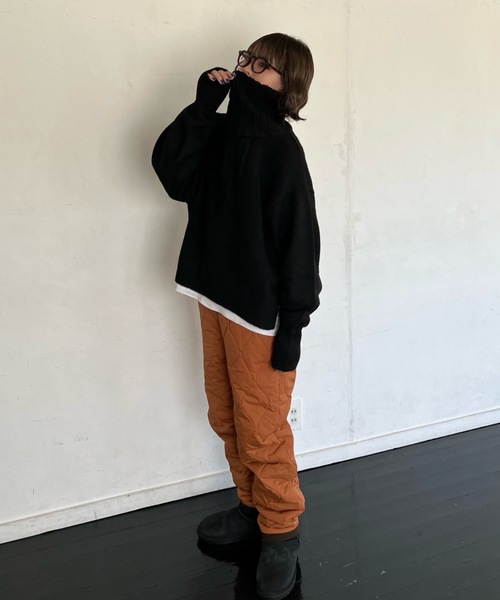 shesame(シーセム)の「キルティングパンツ(その他パンツ・レディース・カーキ/ブラウン・MEDIUM/LARGE)」の12枚目の写真