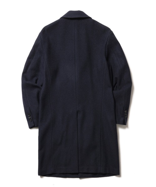 MR.OLIVE（ミスターオリーブ）の「MR.OLIVE ミスターオリーブ / SOFT WOOL MOSSER / CHESTERFIELD COAT ソフトウールモッサチェスターコート / M-223164（チェスターコート・メンズ・ブラック/ネイビー・SMALL/MEDIUM/LARGE）」の4枚目の写真