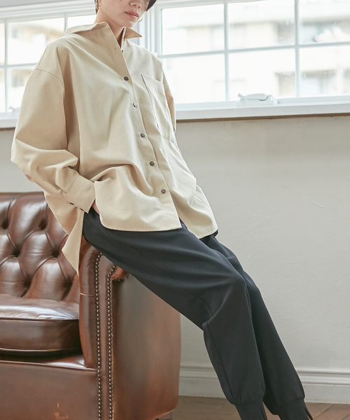 Days(デイズ)の「【BLANC+】ゆるシルエットコーデュロイシャツ(シャツ/ブラウス・レディース・モカ/ベージュ・L/M)」の18枚目の写真