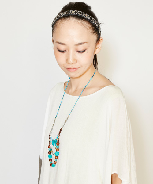 チャイハネ(チャイハネ)の「【チャイハネ】ビジューヘアバンド(ヘアバンド・レディース・ブルー/レッド/シルバー/ターコイズブルー/カラフル・FREE)」の12枚目の写真
