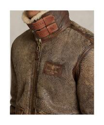 RRL レザートリム コットン ボンバージャケット XS RRL（ダブル アール エル）の「レザートリム コットン ボンバー
