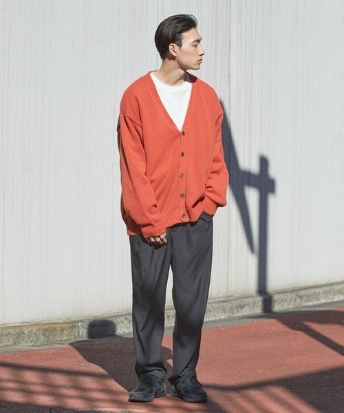 LOWRYS FARM(ローリーズファーム)の「シャギーニットカーディガン 182116(カーディガン/ボレロ・メンズ・ブルー/ベージュ/オレンジ・MEDIUM/LARGE)」の4枚目の写真