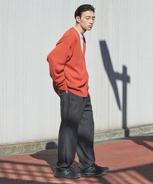 LOWRYS FARM(ローリーズファーム)の「シャギーニットカーディガン 182116(カーディガン/ボレロ・メンズ・ブルー/ベージュ/オレンジ・MEDIUM/LARGE)」の6枚目の写真