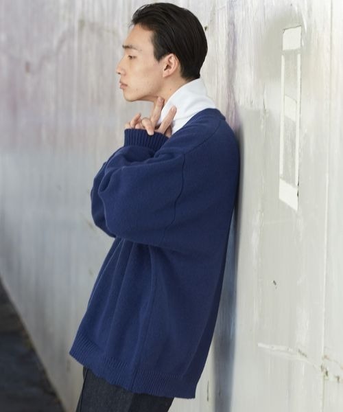 LOWRYS FARM(ローリーズファーム)の「シャギーニットカーディガン 182116(カーディガン/ボレロ・メンズ・ブルー/ベージュ/オレンジ・MEDIUM/LARGE)」の12枚目の写真