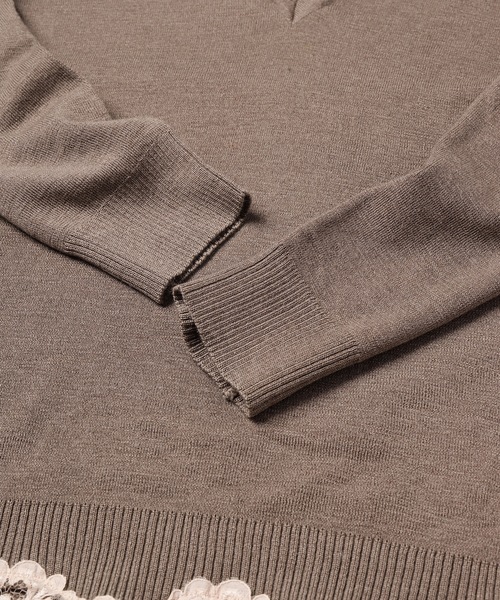 YEAH RIGHT!!(イェーライト)の「LACE KNIT(ニット/セーター・レディース・ベージュ系・1)」の7枚目の写真