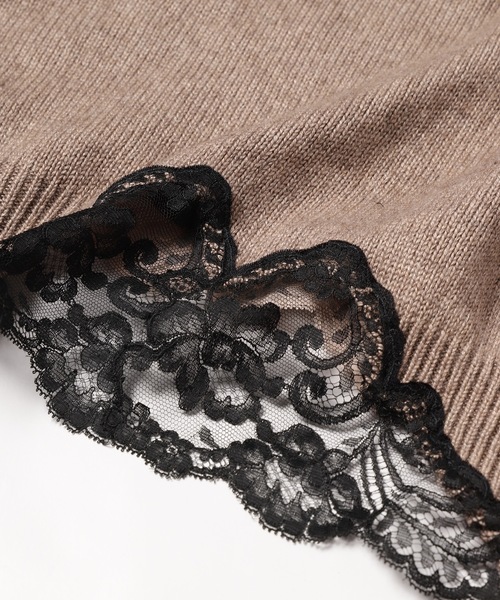 YEAH RIGHT!!(イェーライト)の「LACE KNIT(ニット/セーター・レディース・ベージュ系・1)」の5枚目の写真