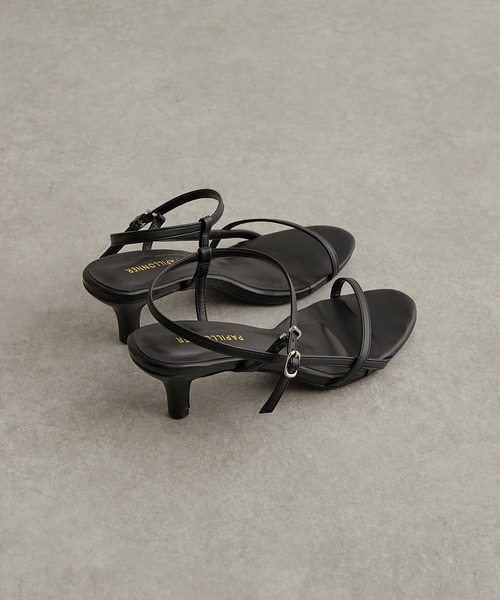 PAPILLONNER（パピヨネ）の「ストラップヒールサンダル/PAPILLONNER/パピヨネ（サンダル・レディース・ホワイト/ブラック・S/M/L）」の19枚目の写真