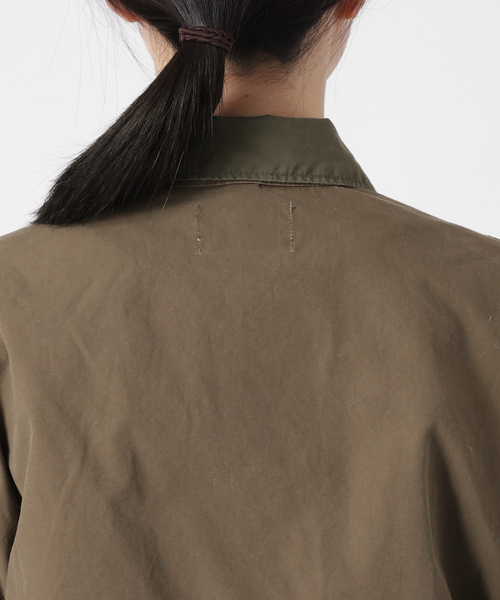 CAL O LINE(キャルオーライン)の「《別注》【CAL O LINE】UTILITY JACKET:ショート丈ジャケット(ミリタリージャケット・レディース・カーキ・FREE)」の14枚目の写真