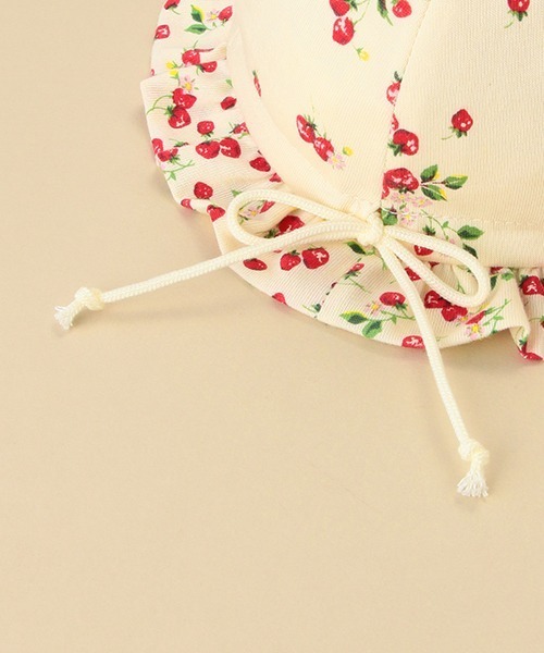sense of wonder(センスオブワンダー)の「野イチゴフラワー帽子【日本製】(ハット・キッズ・キナリ・S/M/L)」の8枚目の写真