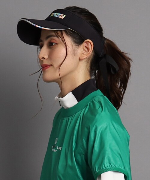 adabat（アダバット）の「◆【日本製】リボン取り外し可能 サンバイザー（サンバイザー・レディース・ブラック/ホワイト・00）」の17枚目の写真