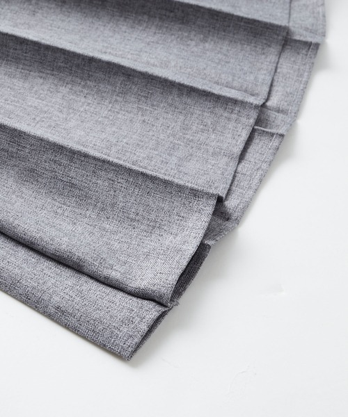 BONLECILL（ボンルシール）の「【セットアップ対応】【オールシーズン可】ロングプリーツスカート（スカート・レディース・ネイビー/ベージュ/チャコールグレー/ブルー/ブラック/ブラウン系1・FREE）」の10枚目の写真