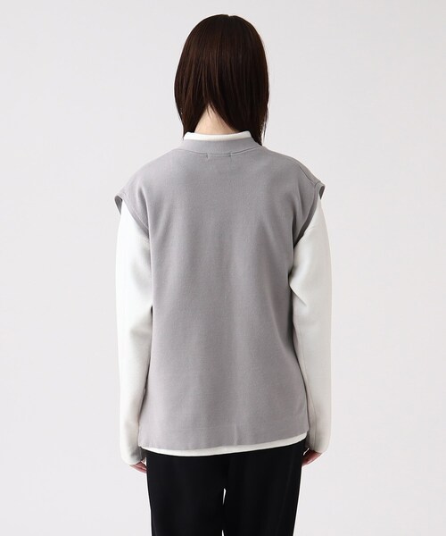 tk.TAKEO KIKUCHI（ティーケータケオキクチ）の「◆タイロッケンニットベスト（ベスト・レディース・ブラック/グレー・66）」の6枚目の写真