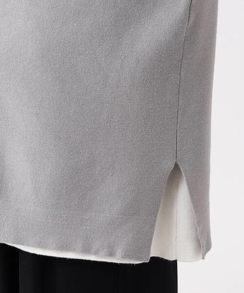 tk.TAKEO KIKUCHI（ティーケータケオキクチ）の「◆タイロッケンニットベスト（ベスト・レディース・ブラック/グレー・66）」の10枚目の写真