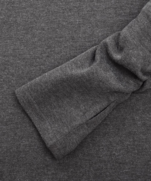 Felt-Maglietta(フェルトマリエッタ)の「ボートネック指穴くしゅくしゅ袖2wayカットソー(Tシャツ/カットソー・レディース・ネイビー/ライトグレー/オフホワイト/チャコールグレー/ブラック/グレイッシュベージュ/カーキ・MEDIUM/LARGE/XXX-LARGE/X-LARGE/XX-LARGE)」の16枚目の写真