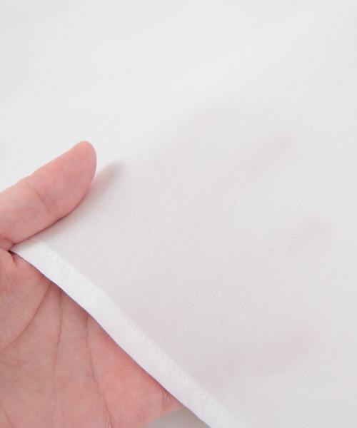 UR'S（ユアーズ）の「バンドカラーパフスリーブブラウス（シャツ/ブラウス・レディース・ダークネイビー/オフホワイト/ライトブルー・S/M/L）」の22枚目の写真