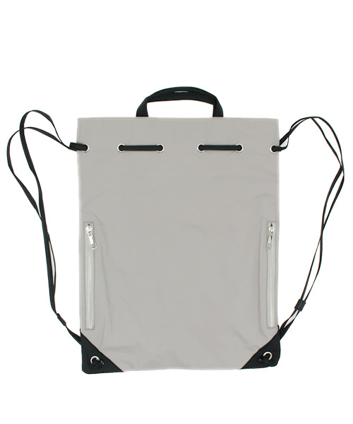 Sheta（シータ）の「ナイロンナップサック（バックパック/リュック・レディース・オレンジ/ホワイト/ブラック/グレー・FREE）」の4枚目の写真