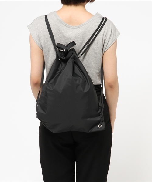 Sheta（シータ）の「ナイロンナップサック（バックパック/リュック・レディース・オレンジ/ホワイト/ブラック/グレー・FREE）」の15枚目の写真