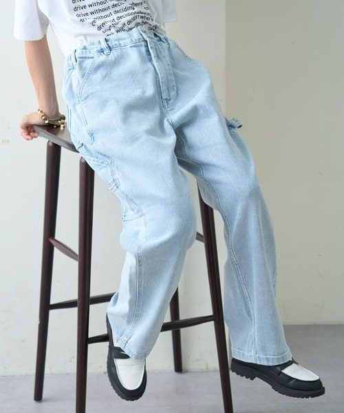 CIAOPANIC TYPY(チャオパニックティピー)の「【TYPYdenim】ペインターデニムパンツ(デニムパンツ・メンズ・ホワイト/ブラック/ネイビー/スカイブルー系/グレー/ブルー/ブラック系その他/ベージュ/インディゴブルー/サックスブルー/グレー系その他/ブラウン/グレー系その他2/アイボリー/ブラック系その他2・M/L/S)」の12枚目の写真