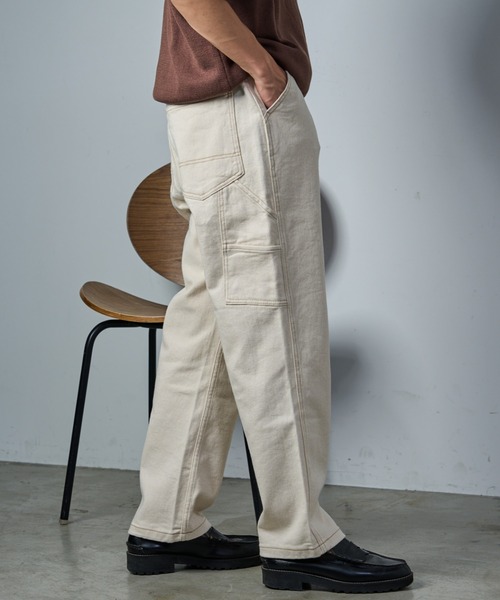 CIAOPANIC TYPY(チャオパニックティピー)の「【TYPYdenim】ペインターデニムパンツ(デニムパンツ・メンズ・ホワイト/ブラック/ネイビー/スカイブルー系/グレー/ブルー/ブラック系その他/ベージュ/インディゴブルー/サックスブルー/グレー系その他/ブラウン/グレー系その他2/アイボリー/ブラック系その他2・M/L/S)」の3枚目の写真