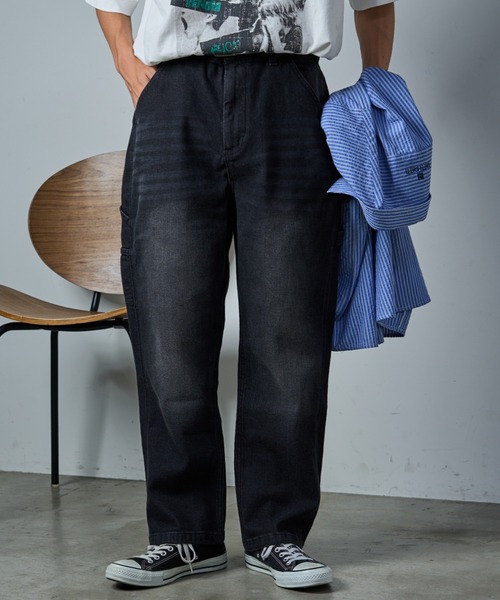 CIAOPANIC TYPY(チャオパニックティピー)の「【TYPYdenim】ペインターデニムパンツ(デニムパンツ・メンズ・ホワイト/ブラック/ネイビー/スカイブルー系/グレー/ブルー/ブラック系その他/ベージュ/インディゴブルー/サックスブルー/グレー系その他/ブラウン/グレー系その他2/アイボリー/ブラック系その他2・M/L/S)」の6枚目の写真