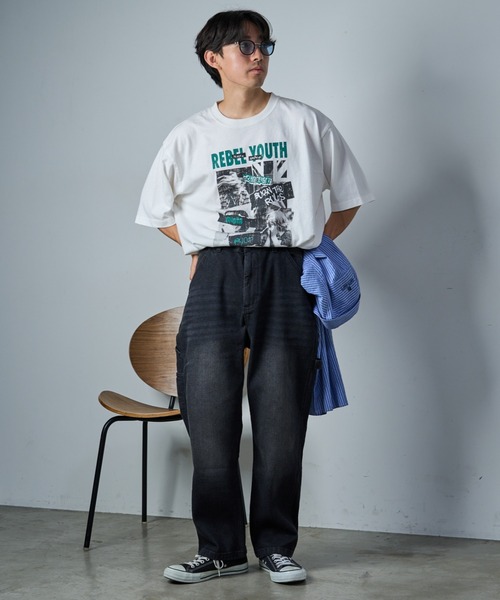 CIAOPANIC TYPY(チャオパニックティピー)の「【TYPYdenim】ペインターデニムパンツ(デニムパンツ・メンズ・ホワイト/ブラック/ネイビー/スカイブルー系/グレー/ブルー/ブラック系その他/ベージュ/インディゴブルー/サックスブルー/グレー系その他/ブラウン/グレー系その他2/アイボリー/ブラック系その他2・M/L/S)」の20枚目の写真