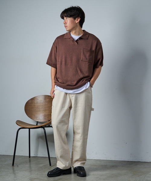 CIAOPANIC TYPY(チャオパニックティピー)の「【TYPYdenim】ペインターデニムパンツ(デニムパンツ・メンズ・ホワイト/ブラック/ネイビー/スカイブルー系/グレー/ブルー/ブラック系その他/ベージュ/インディゴブルー/サックスブルー/グレー系その他/ブラウン/グレー系その他2/アイボリー/ブラック系その他2・M/L/S)」の19枚目の写真