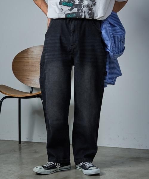CIAOPANIC TYPY(チャオパニックティピー)の「【TYPYdenim】ペインターデニムパンツ(デニムパンツ・メンズ・ホワイト/ブラック/ネイビー/スカイブルー系/グレー/ブルー/ブラック系その他/ベージュ/インディゴブルー/サックスブルー/グレー系その他/ブラウン/グレー系その他2/アイボリー/ブラック系その他2・M/L/S)」の22枚目の写真