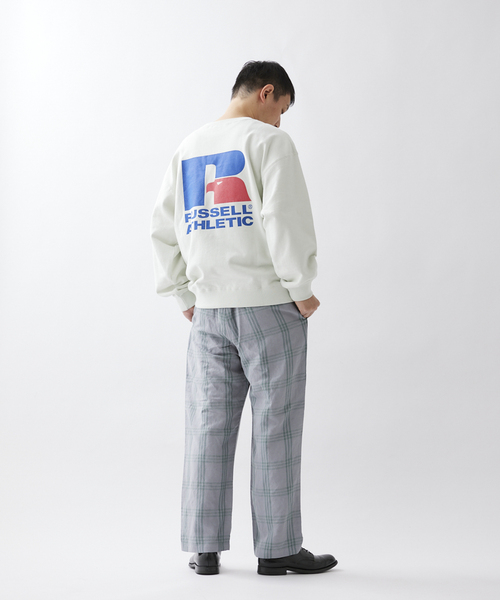 JOURNAL STANDARD relume（ジャーナルスタンダード　レリューム）の「【ALASKAN / アラスカン】ライトチェック イージーパンツ（その他パンツ・メンズ・ライトグレー/サックスブルー/アイボリー・MEDIUM/LARGE）」の7枚目の写真