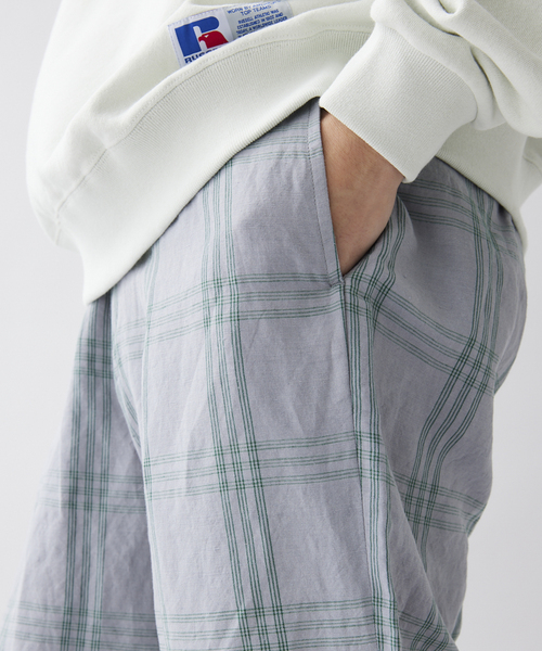 JOURNAL STANDARD relume（ジャーナルスタンダード　レリューム）の「【ALASKAN / アラスカン】ライトチェック イージーパンツ（その他パンツ・メンズ・ライトグレー/サックスブルー/アイボリー・MEDIUM/LARGE）」の12枚目の写真