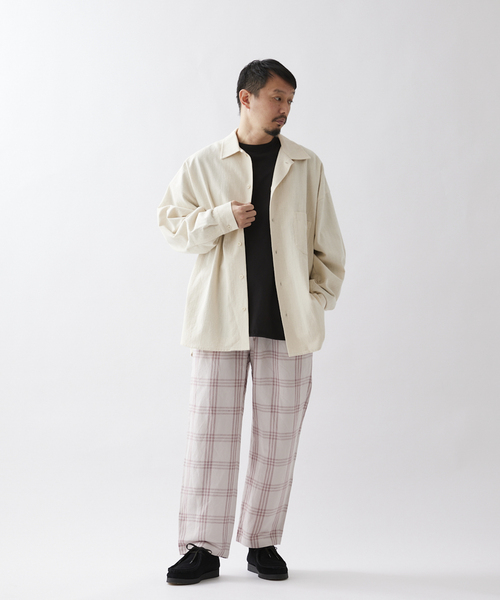 JOURNAL STANDARD relume（ジャーナルスタンダード　レリューム）の「【ALASKAN / アラスカン】ライトチェック イージーパンツ（その他パンツ・メンズ・ライトグレー/サックスブルー/アイボリー・MEDIUM/LARGE）」の15枚目の写真