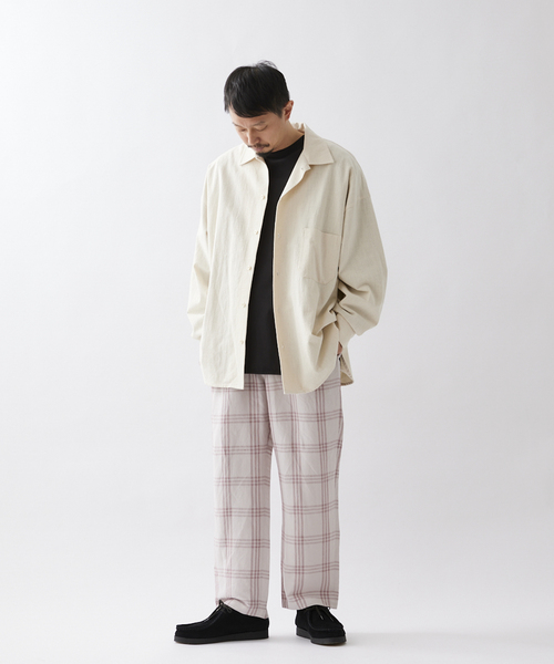 JOURNAL STANDARD relume（ジャーナルスタンダード　レリューム）の「【ALASKAN / アラスカン】ライトチェック イージーパンツ（その他パンツ・メンズ・ライトグレー/サックスブルー/アイボリー・MEDIUM/LARGE）」の16枚目の写真