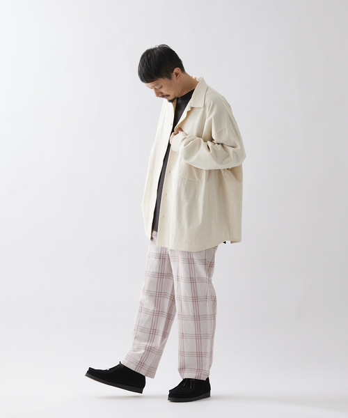 JOURNAL STANDARD relume（ジャーナルスタンダード　レリューム）の「【ALASKAN / アラスカン】ライトチェック イージーパンツ（その他パンツ・メンズ・ライトグレー/サックスブルー/アイボリー・MEDIUM/LARGE）」の17枚目の写真
