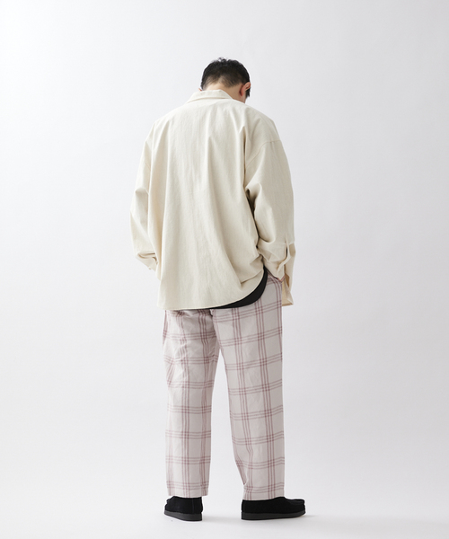 JOURNAL STANDARD relume（ジャーナルスタンダード　レリューム）の「【ALASKAN / アラスカン】ライトチェック イージーパンツ（その他パンツ・メンズ・ライトグレー/サックスブルー/アイボリー・MEDIUM/LARGE）」の19枚目の写真