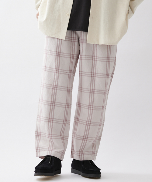 JOURNAL STANDARD relume（ジャーナルスタンダード　レリューム）の「【ALASKAN / アラスカン】ライトチェック イージーパンツ（その他パンツ・メンズ・ライトグレー/サックスブルー/アイボリー・MEDIUM/LARGE）」の20枚目の写真