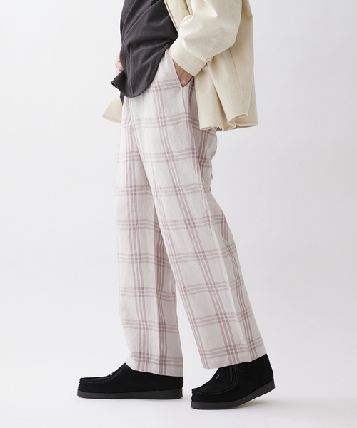 JOURNAL STANDARD relume（ジャーナルスタンダード　レリューム）の「【ALASKAN / アラスカン】ライトチェック イージーパンツ（その他パンツ・メンズ・ライトグレー/サックスブルー/アイボリー・MEDIUM/LARGE）」の22枚目の写真