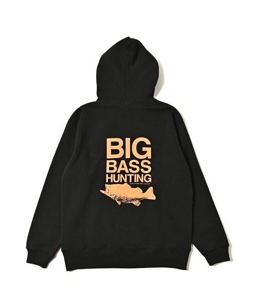 NOTHINKER(ノーシンカー)の「BIG BASS HUNTING HOODIE(パーカー・メンズ・オリーブ/ブラック/アッシュ・LARGE/MEDIUM/X-LARGE/SMALL)」の2枚目の写真