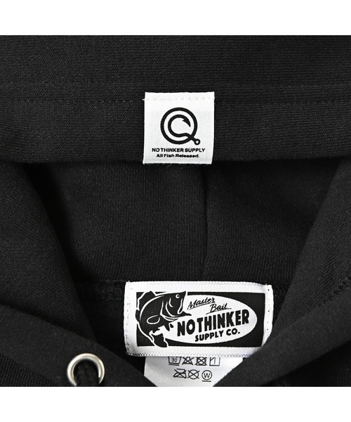 NOTHINKER(ノーシンカー)の「BIG BASS HUNTING HOODIE(パーカー・メンズ・オリーブ/ブラック/アッシュ・LARGE/MEDIUM/X-LARGE/SMALL)」の6枚目の写真