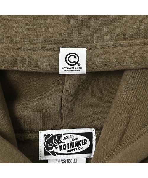 NOTHINKER(ノーシンカー)の「BIG BASS HUNTING HOODIE(パーカー・メンズ・オリーブ/ブラック/アッシュ・LARGE/MEDIUM/X-LARGE/SMALL)」の7枚目の写真