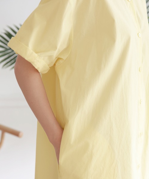 半袖シャツワンピース（シャツワンピース）｜Isn't She?（イズントシー