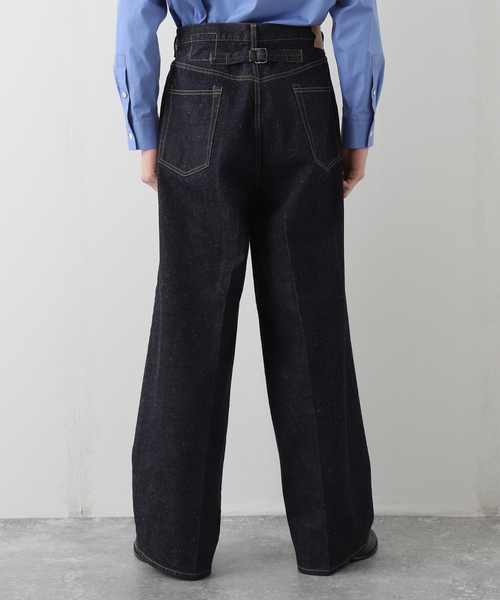 markaware(マーカウェア)の「【MARKAWARE / マーカウェア】 KIMONO DENIM PLEATED WIDE DENIM(デニムパンツ・メンズ・ネイビー・2/1/3)」の5枚目の写真