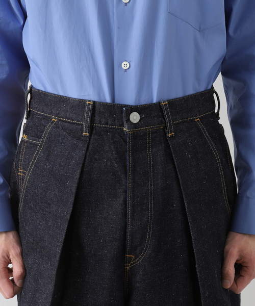 markaware(マーカウェア)の「【MARKAWARE / マーカウェア】 KIMONO DENIM PLEATED WIDE DENIM(デニムパンツ・メンズ・ネイビー・2/1/3)」の6枚目の写真