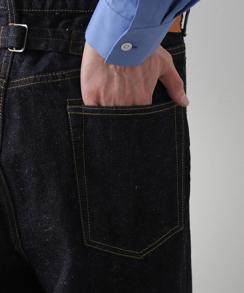 markaware(マーカウェア)の「【MARKAWARE / マーカウェア】 KIMONO DENIM PLEATED WIDE DENIM(デニムパンツ・メンズ・ネイビー・2/1/3)」の8枚目の写真