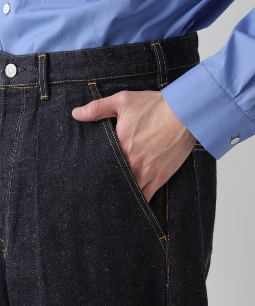 markaware(マーカウェア)の「【MARKAWARE / マーカウェア】 KIMONO DENIM PLEATED WIDE DENIM(デニムパンツ・メンズ・ネイビー・2/1/3)」の9枚目の写真