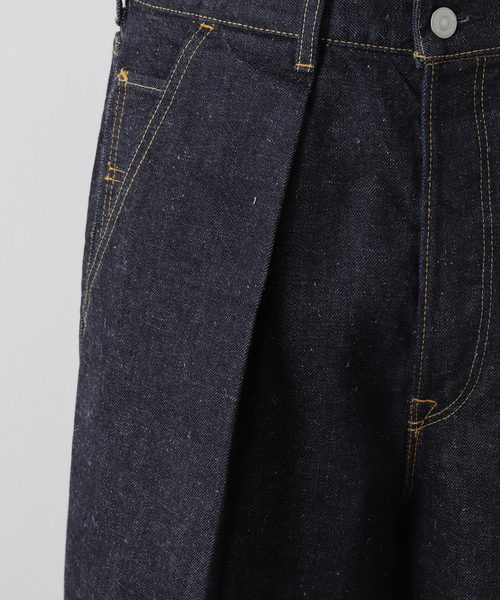 markaware(マーカウェア)の「【MARKAWARE / マーカウェア】 KIMONO DENIM PLEATED WIDE DENIM(デニムパンツ・メンズ・ネイビー・2/1/3)」の12枚目の写真