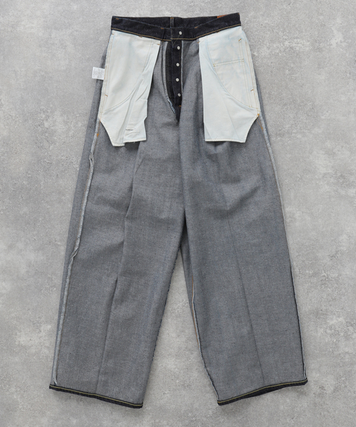 markaware(マーカウェア)の「【MARKAWARE / マーカウェア】 KIMONO DENIM PLEATED WIDE DENIM(デニムパンツ・メンズ・ネイビー・2/1/3)」の17枚目の写真
