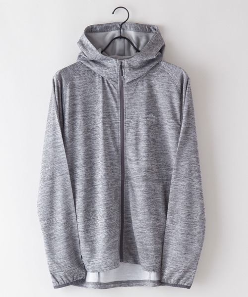 OUTDOOR PRODUCTS APPAREL(アウトドアプロダクツアパレル)の「吸水速乾 抗菌防臭加工 リフレクター 透湿 UVカット 軽量 ラッシュガードとしても使用可 ワンポイントブランドロゴ パーカー(パーカー・メンズ・グレー/ブラック/ネイビー・MEDIUM/LARGE/X-LARGE)」の5枚目の写真