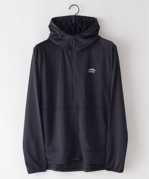 OUTDOOR PRODUCTS APPAREL(アウトドアプロダクツアパレル)の「吸水速乾 抗菌防臭加工 リフレクター 透湿 UVカット 軽量 ラッシュガードとしても使用可 ワンポイントブランドロゴ パーカー(パーカー・メンズ・グレー/ブラック/ネイビー・MEDIUM/LARGE/X-LARGE)」の4枚目の写真