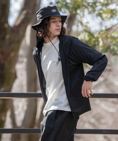 OUTDOOR PRODUCTS APPAREL(アウトドアプロダクツアパレル)の「吸水速乾 抗菌防臭加工 リフレクター 透湿 UVカット 軽量 ラッシュガードとしても使用可 ワンポイントブランドロゴ パーカー(パーカー・メンズ・グレー/ブラック/ネイビー・MEDIUM/LARGE/X-LARGE)」の19枚目の写真