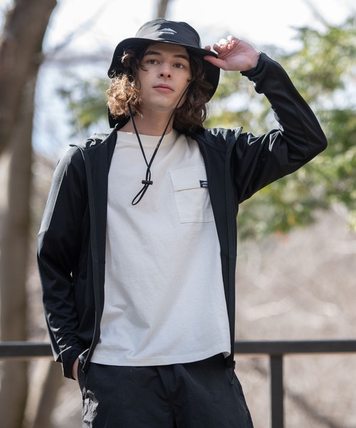 OUTDOOR PRODUCTS APPAREL(アウトドアプロダクツアパレル)の「吸水速乾 抗菌防臭加工 リフレクター 透湿 UVカット 軽量 ラッシュガードとしても使用可 ワンポイントブランドロゴ パーカー(パーカー・メンズ・グレー/ブラック/ネイビー・MEDIUM/LARGE/X-LARGE)」の22枚目の写真